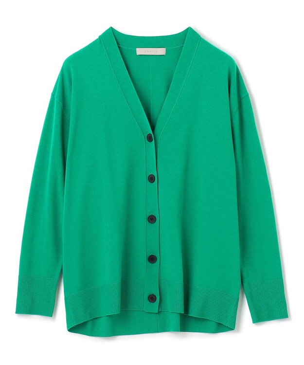 UNFILO 【新色追加】マイビューティニット カーディガン グリーン