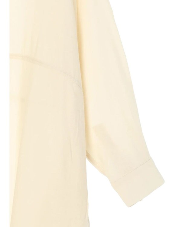 AMERICAN HOLIC 接触冷感バンドカラー切替シャツワンピース Ivory