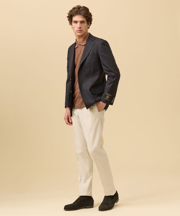 J.PRESS MEN より軽くより快適に【JAPAN CRAFT CLOTH】 サマーメッシュ ブレザー_26年モデル / 銀釦 / 3B / 背抜き ネイビー系