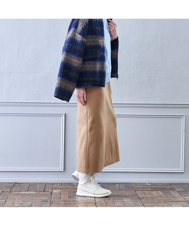 ing <ing>【レイン・スノー対応】レースアップスニーカーブーツ アイボリー