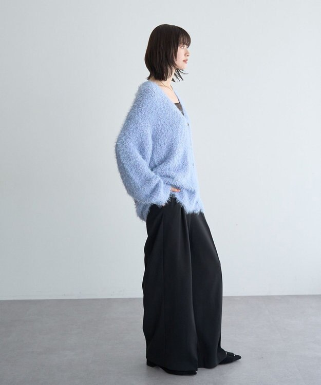 YECCA VECCA 金釦ワイドパンツ Black