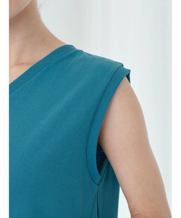 earth music&ecology Ｖネックマーメイドラインワンピース Blue