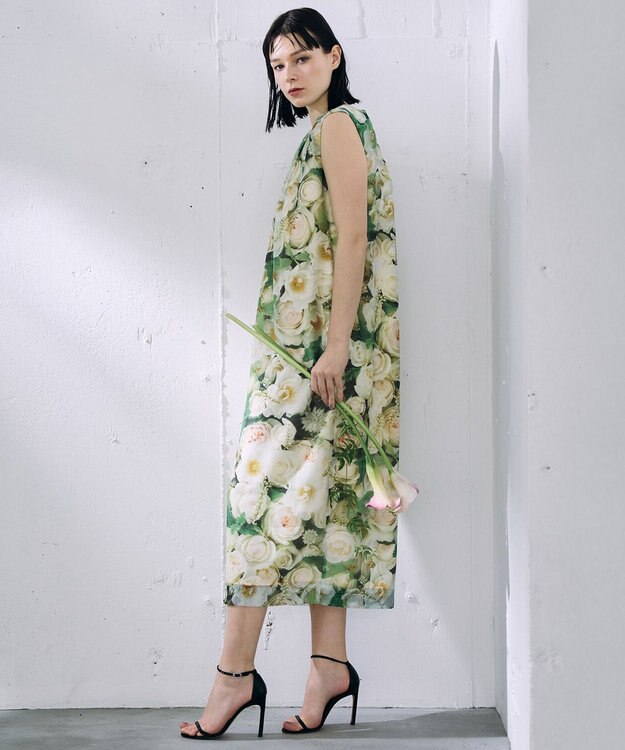 自由区 【カトリエムブーケ】Le bouquet de Laurent ブーケモチーフドレス ブーケ柄