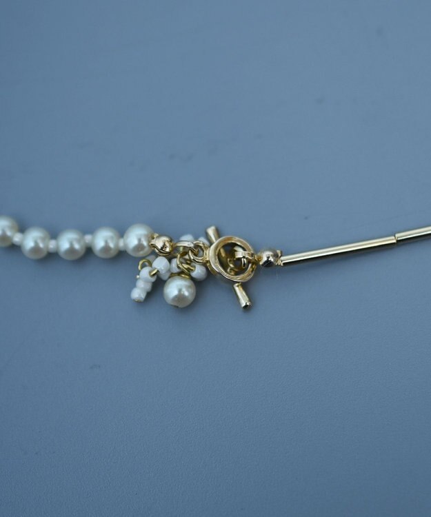 monshiro 【2WAY】ユキヤナギロング ネックレス ホワイト×ゴールド