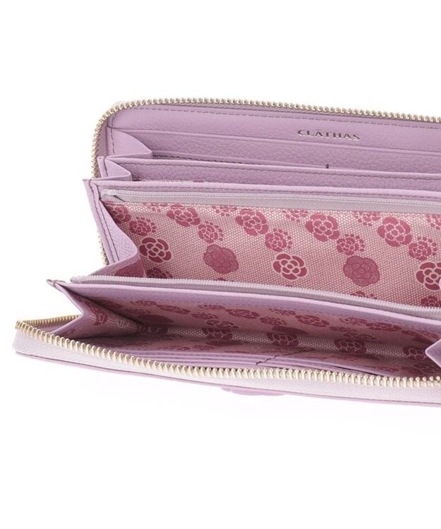 CLATHAS ブルトン ラウンド長財布 ラベンダー
