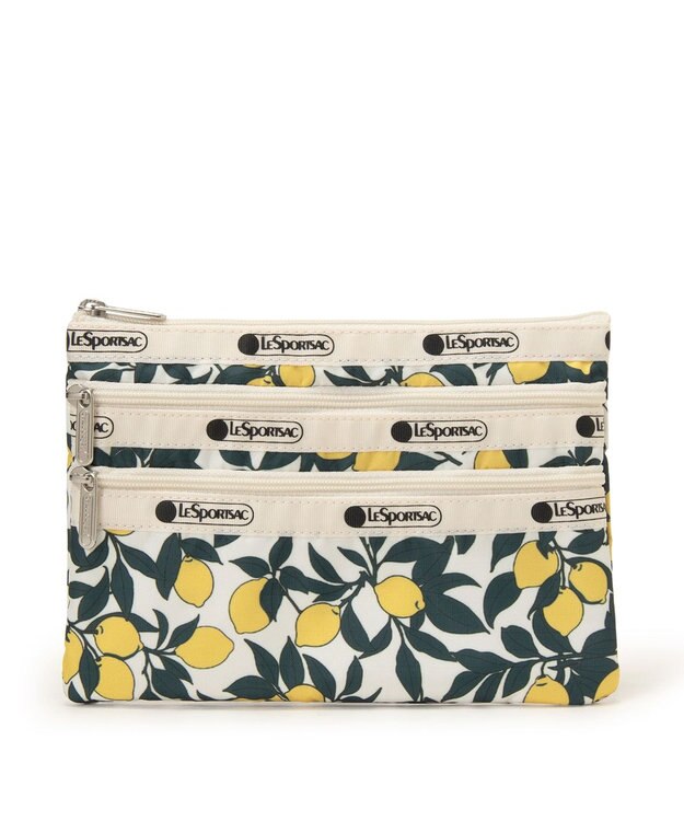 LeSportsac 3ZIP COSMETIC/レモンオーチャード レモンオーチャード