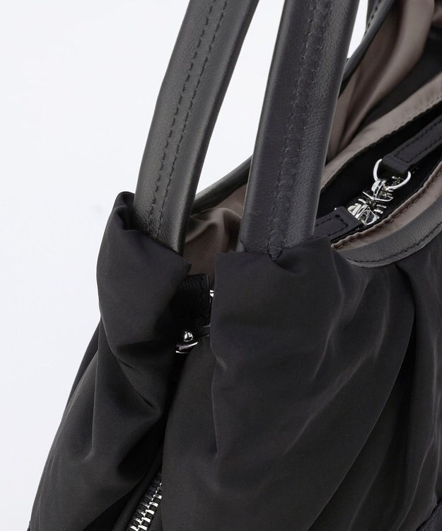 Y'SACCS シワナイロン2WAYトートバッグ SSサイズ ブラック