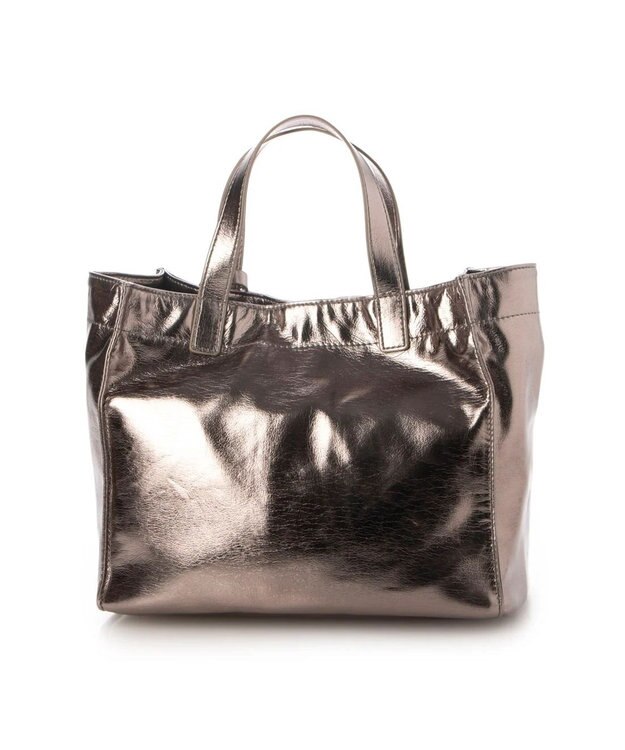 UNBILLION カシュカシュ cachecache / ソフトメタリックショッパートートS ダークシルバー