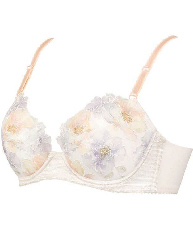 Wing ブラジャー バストとカップのすきまにフィット 自然にボリュームメイク ソフトなつけごこち 【スキマフィットブラ】 Aカップあり 小さいサイズ ブラ KB2364 ウイング／ワコール クリーム