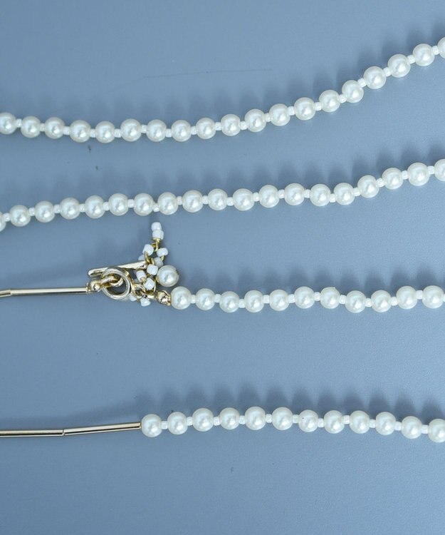 monshiro 【2WAY】ユキヤナギロング ネックレス ホワイト×ゴールド