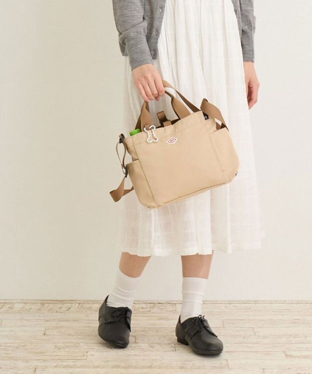 ROOTOTE 1129【BUDDY:撥水加工】SN.スクエア.ドッグ.バディ-B 02：ベージュ