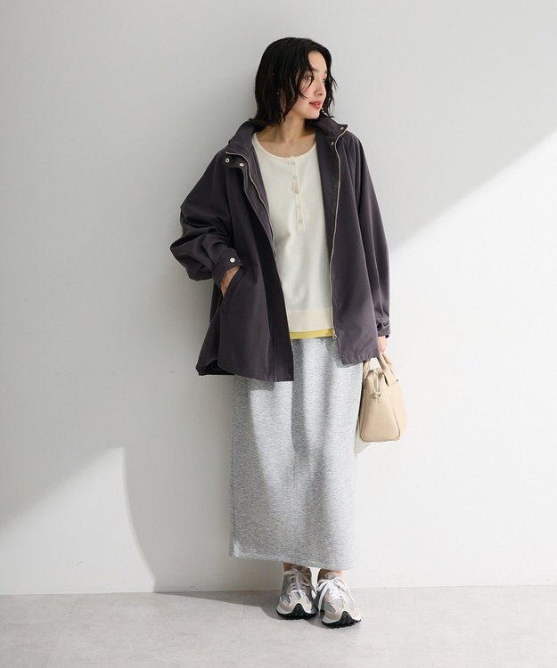 Green Parks ヘンリーネックレイヤードニットプルオーバー White