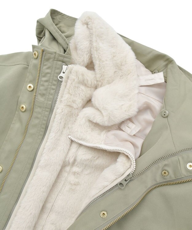 earth music&ecology マルチウェイマウンテンパーカー Khaki