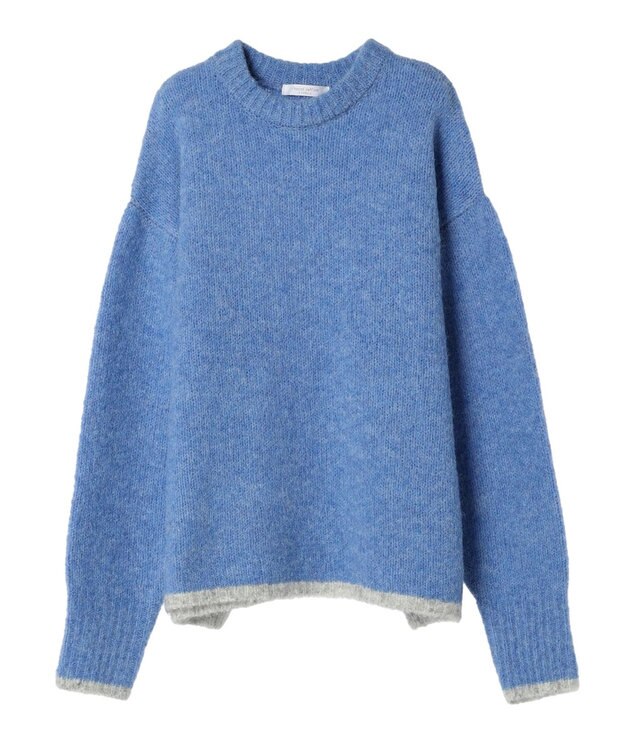 Green Parks フェアリーＭｉｘライン入りプルオーバー Blue