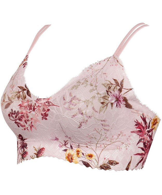 WACOAL 【GOCOCi ゴコチ】 ブラレット アウターにひびきにくい 肌あたりのやさしいレース ワイヤレス ブラジャー ノンワイヤーブラ レディース CGG297 /ワコール ピンク