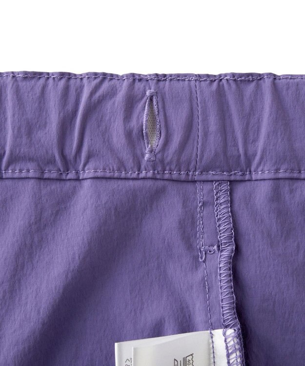 MIKI HOUSE HOT BISCUITS 【80-120cm】撥水素材 ワンポイント 5分丈パンツ パープル
