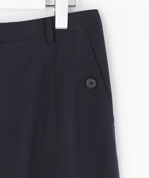 J.PRESS LADIES S トロピカルストレッチ ワイド パンツ ネイビー系