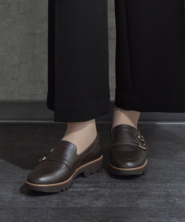 ASICS WALKING ペダラ レディース 3.0cm ヒール ブラウン系