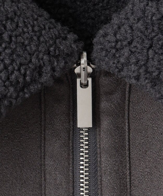 Feroux リバーシブル ムートンボアコート グレー系