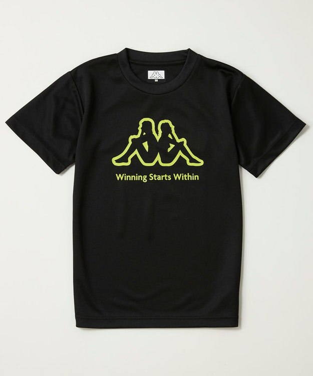 OP／FILA 【Kappa】ブランドロゴTシャツ ブラック