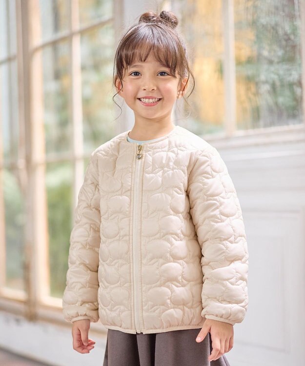 ANY KIDS 【ドッキング可能】ネコキルトブルゾン エクリュ