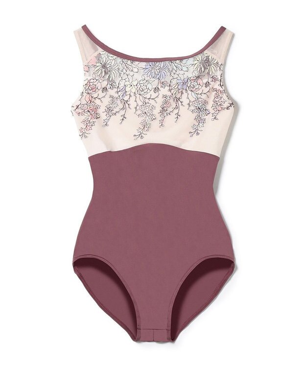 Chacott ノースリーブレオタード グレイッシュライラック