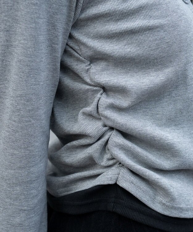 WEGO カーデドッキングレイヤードロンT 杢グレー