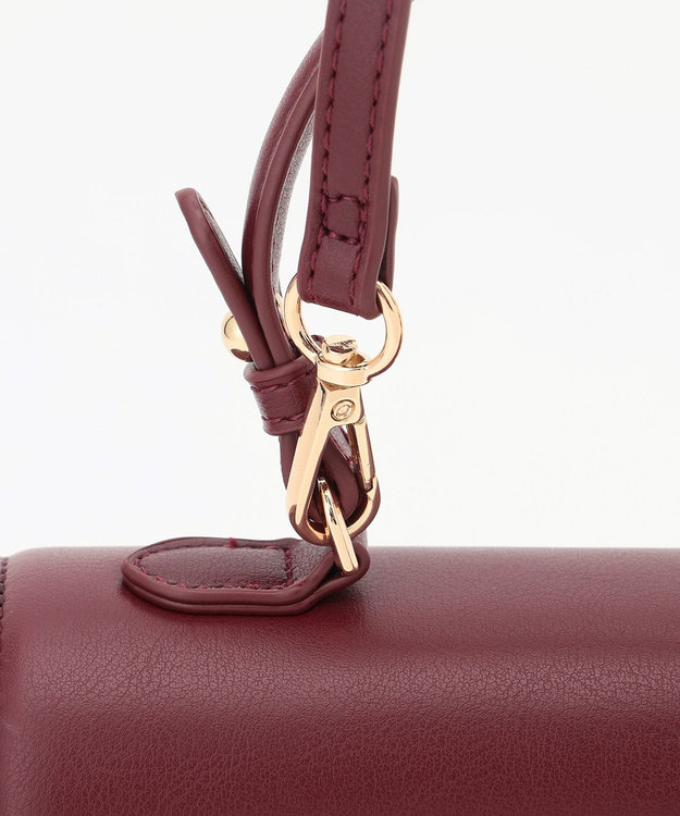 組曲 【加藤ローサさん着用】トップハンドル ハンドバッグ ワイン系