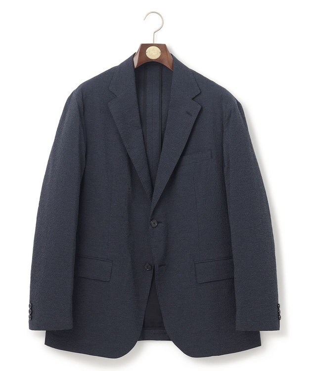 J.PRESS MEN 【KING SIZE】【セットアップ対応 / ウォッシャブル】トラベラーズシアサッカージャケット ネイビー系8