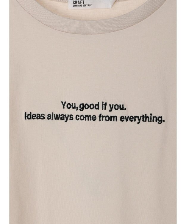 CRAFT STANDARD BOUTIQUE UVカット / You good if you TEE Ivory