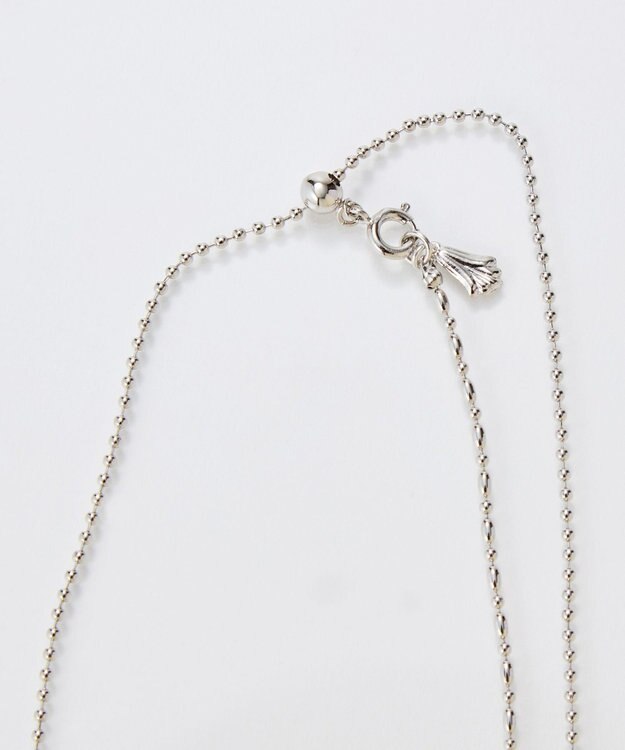 Phoebe 【金属アレルギー対応】リンキーデザインロングチェーンネックレス　シルバー　ニッケルフリー シルバー