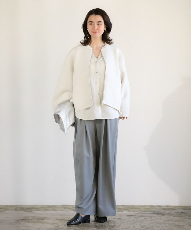 Green Parks トライアングルショルダーバッグ Ivory