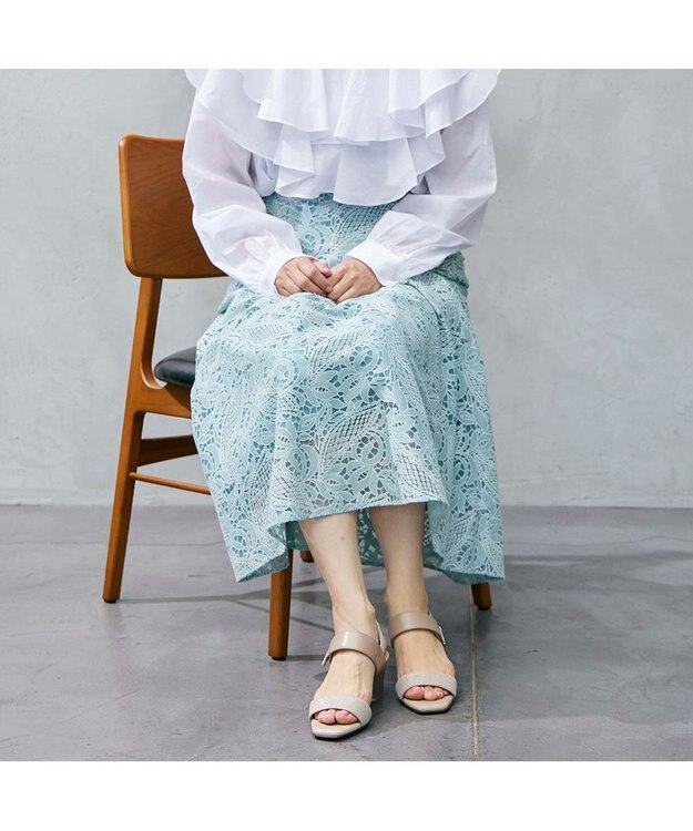 Riz raffinee <Riz raffinee>金具付きスクエアトゥサンダル オーク