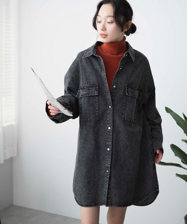 WEGO デニムBIGシャツ ブラックその他