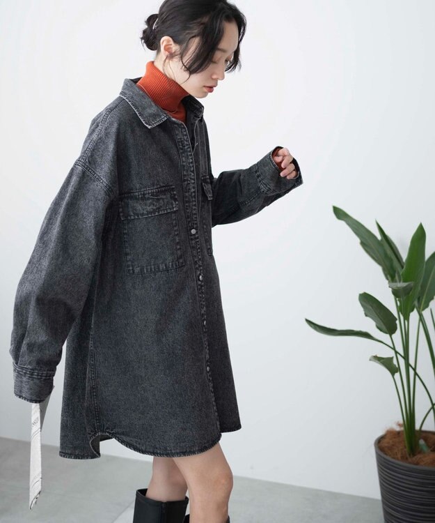 WEGO デニムBIGシャツ ブラックその他