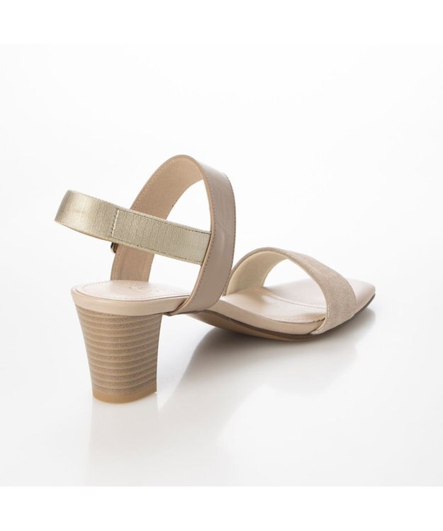 Riz raffinee <Riz raffinee>金具付きスクエアトゥサンダル オーク