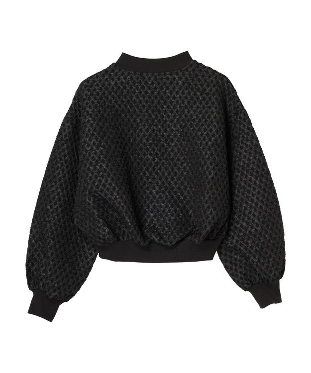 Green Parks ・ＳＵＧＡＲ　ＳＰＯＯＮ　エンボスチェックブルゾン Black