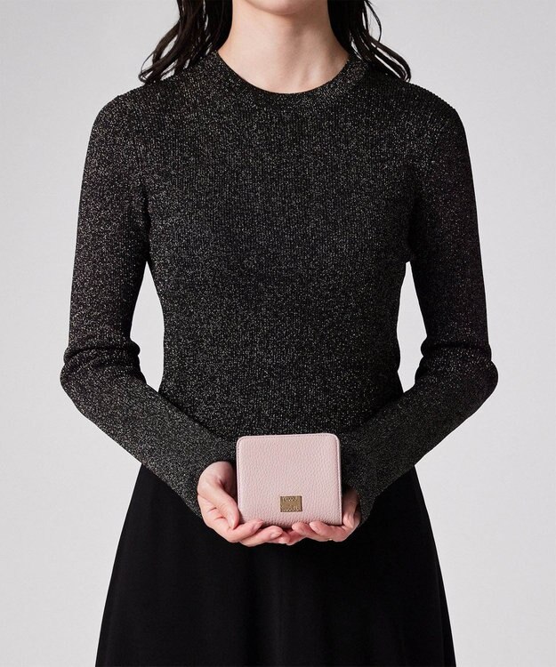 Paul Smith メタルクロップドロゴ 2つ折り財布 ライラック