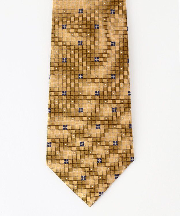 J.PRESS MEN 【J.PRESS SPUN SILK COLLECTION】ヴィンテージジャガード ネクタイ マスタード系7