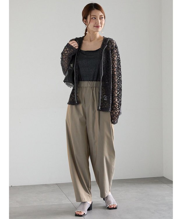 Te chichi シャイニーカップ付きキャミソール ブラック