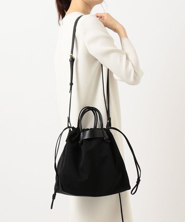 UNBILLION kakatoo ナイロンドローストリング3wayトートバッグ ブラック