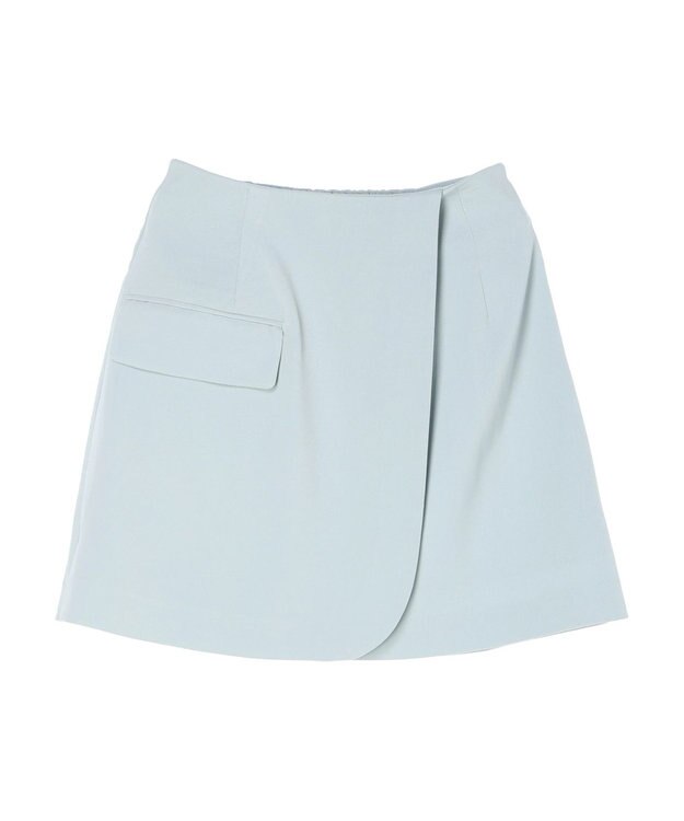 earth music&ecology ラップミニスカート Light Blue