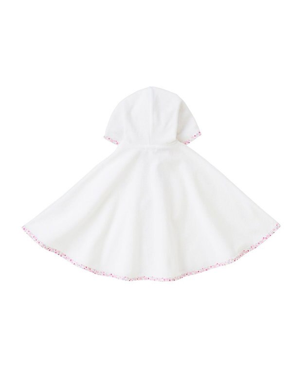 MIKI HOUSE HOT BISCUITS 【70-90cm】 パイル素材 おでかけポンチョ ピンク