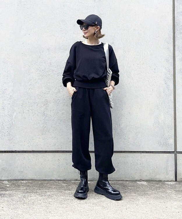 Green Parks バックＺＩＰスウェット Black