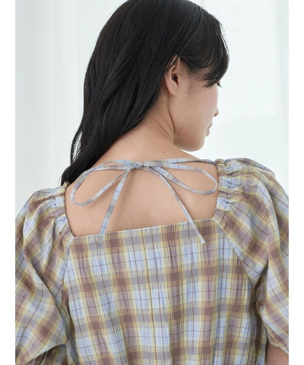 earth music&ecology ホルターネックシャーリングワンピース Lavender