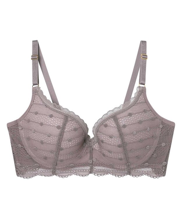 une nana cool 【リニューアル】 ポルカドットモールド 3/4カップブラ ブラウン