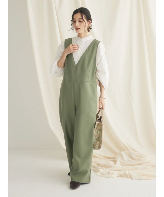 CRAFT STANDARD BOUTIQUE 【イージーケア】サロペット Khaki