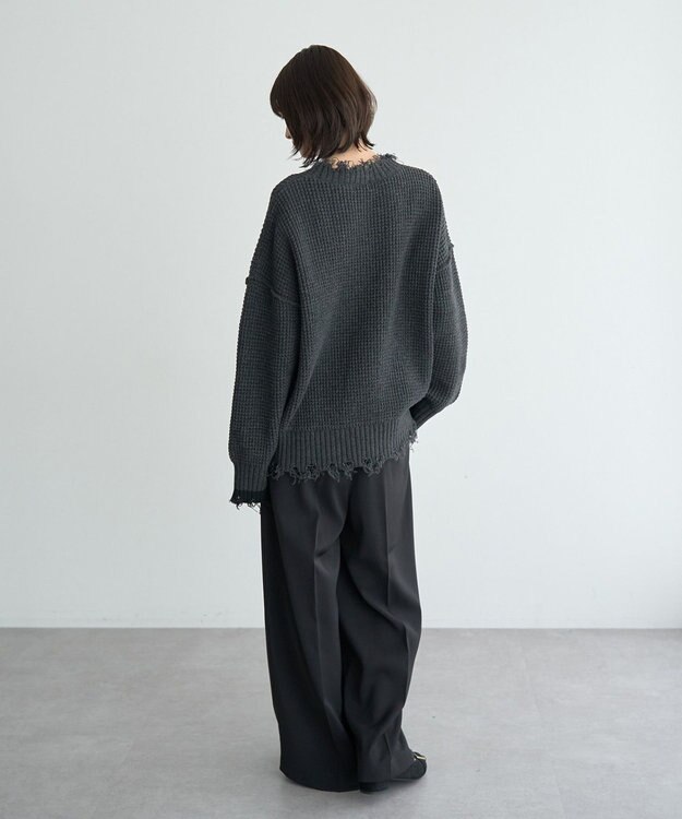 YECCA VECCA 金釦ワイドパンツ Black