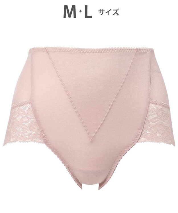 WACOAL 【美ショーツ】 はきこみ丈ふかめ おなか押さえ設計 オーガニックコットン混素材(本体) レディース PPG185 /ワコール ピーチ