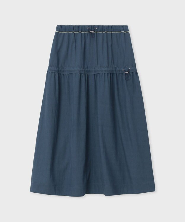 Paul Smith ドロストコード レーヨン スカート ダークインディゴ